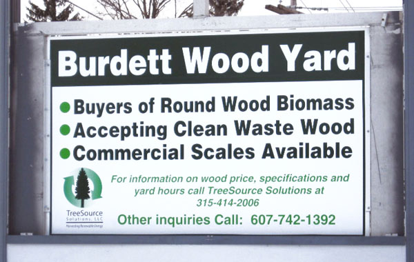Entrance to the Burdett Wood Yard
