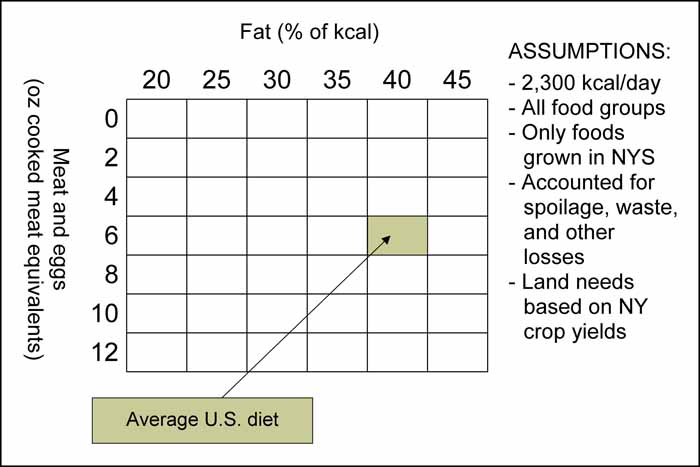 Figure 1. Matrix of 42 complete diets.